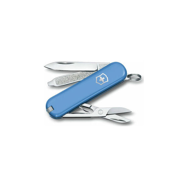 Victorinox Classic SD ΕΛΒΕΤΙΚΟΣ ΣΟΥΓΙΑΣ 58mm 7 ΛΕΙΤΟΥΡΓΙΕΣ ΜΠΛΕ summer rain  0.6223.28G