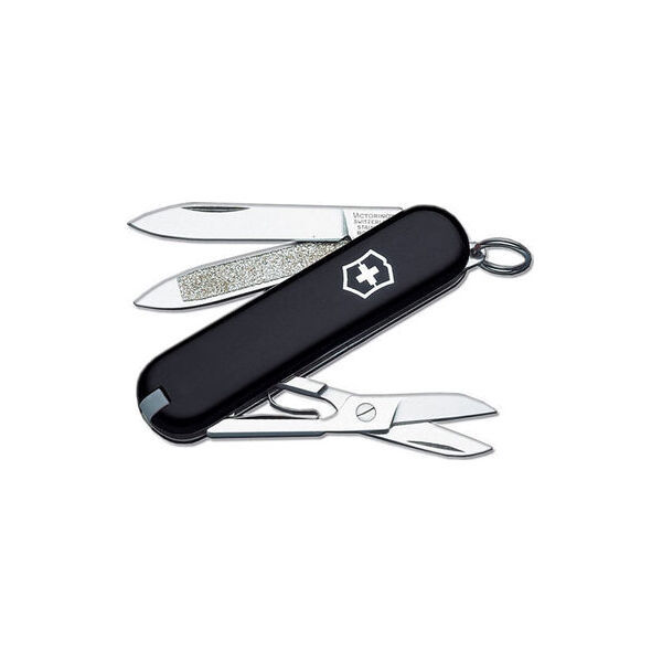 Victorinox Classic SD ΕΛΒΕΤΙΚΟΣ ΣΟΥΓΙΑΣ 58mm 7 ΛΕΙΤΟΥΡΓΙΕΣ ΜΑΥΡΟΣ dark illusion  0.6223.3G