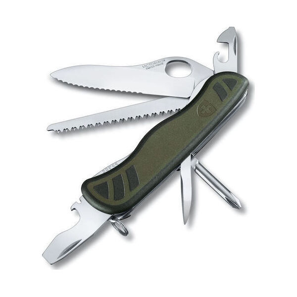 Victorinox Swiss Soldier’s knife 08 ΕΛΒΕΤΙΚΟΣ ΣΟΥΓΙΑΣ 111mm 10 ΛΕΙΤΟΥΡΓΙΕΣ ΧΑΚΙ  0.8461.MWCH