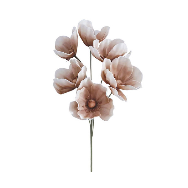 ΚΛΑΔΙ FOAM ΚΑΦΕ/ΛΕΥΚΟ ΑΝΘΗ ΠΑΠΑΡΟΥΝΑΣ Χ6 – Υ84cm MARHOME 00-6145-3