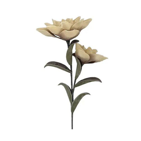 ΚΛΑΔΙ FOAM ΜΠΕΖ/ΚΑΦΕ ΑΝΘΗ Χ2  Φ100x20cm MARHOME 00-7096-2