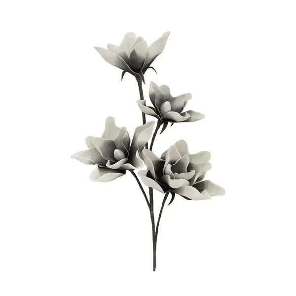 ΚΛΑΔΙ FOAM ΓΚΡΙ ΑΝΘΗ Χ4 – Φ100x30cm MARHOME 00-7097-1