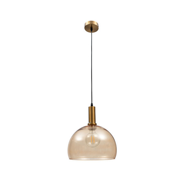 ΦΩΤΙΣΤΙΚΟ ΟΡΟΦΗΣ ΜΟΝΟΦΩΤΟ ΜΕΛΙ ΓΥΑΛΙ-ΜΕΤΑΛΛΟ Ε27 ΗΜΙΣΦΑΙΡΙΟ Φ28ΕΚ ARlight 0083573