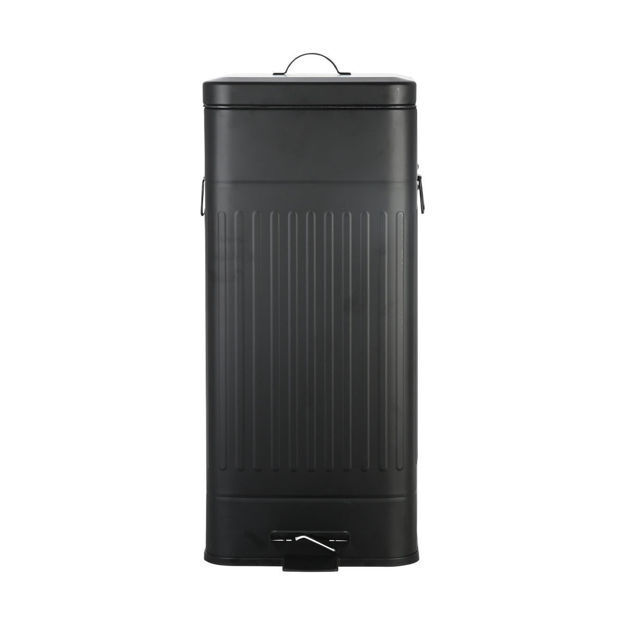 ΚΑΔΟΣ ΑΠΟΡΡΙΜΑΤΩΝ SOFT CLOSE ANTIGUA 30lt MAT ΜΑΥΡΟ ESTIA 01-20040