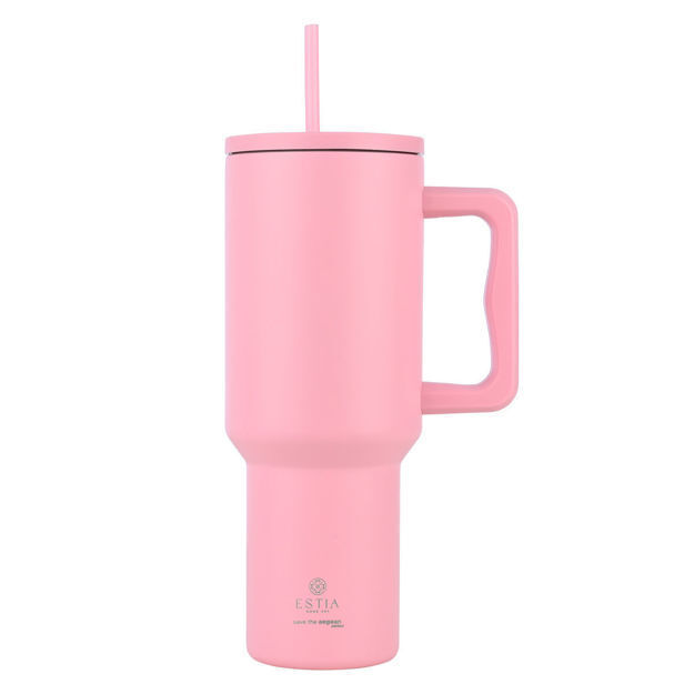 ΘΕΡΜΟΣ ESTIA STRAW TUMBLER XL SAVE THE AEGEAN 1200ml BLOSSOM ROSE 01-32210