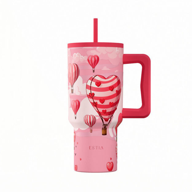 ΘΕΡΜΟΣ ESTIA STRAW TUMBLER XL SAVE THE AEGEAN 900ml LOVE ASCEND 01-41533