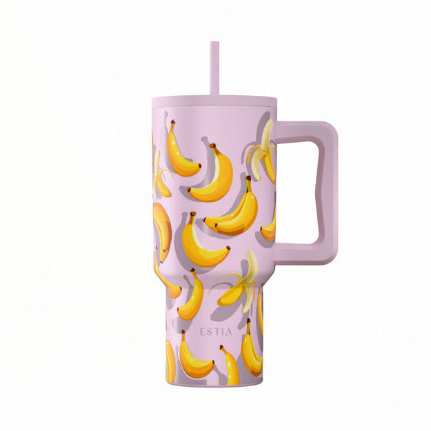 ΘΕΡΜΟΣ ESTIA STRAW TUMBLER XL SAVE THE AEGEAN 900ml BANANA MOOD  01-41601