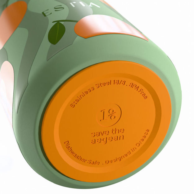 ΘΕΡΜΟΣ ESTIA LENS SAVE THE AEGEAN 360ml PEACH GARDEN 01-43100 ΘΕΡΜΟΣ ESTIA LENS SAVE THE AEGEAN 360ml PEACH GARDEN 01-43100
