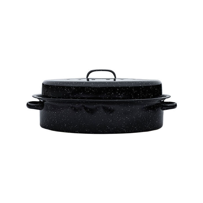 ΓΑΣΤΡΑ  ESTIA ENAMEL ΕΜΑΓΙΕ 46x32x18cm 7.8lt ΜΕ ΣΧΑΡΑ 01-9052