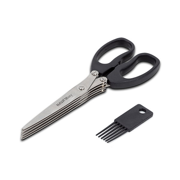 ΑΝΟΞΕΙΔΩΤΟ ΨΑΛΙΔΙ ΒΟΤΑΝΩΝ ΜΕ 5 ΛΕΠΙΔΕΣ ΚΑΙ ΧΤΕΝΑΚΙ ΚΑΘΑΡΙΣΜΟΥ 19cm “Misty” NAVA 10-167-048