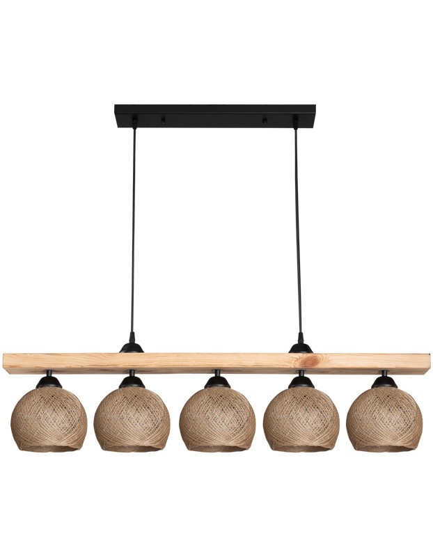 ΦΩΤΙΣΤΙΚΟ ΟΡΟΦΗΣ 5ΦΩΤΟ Ε27 Salote pakoworld 100x18x24εκ ΣΕ ΚΑΦΕ-ΦΥΣΙΚΟ 147-000197