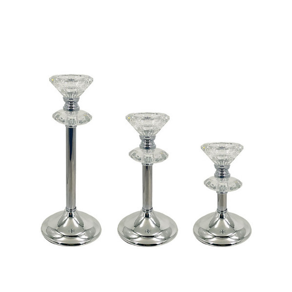 ΣΕΤ 3 ΤΜΧ ΚΗΡΟΠΗΓΙΑ ΜΕΤΑΛΛΙΚΑ ΑΣΗΜΙ ΜΕ ΚΡΥΣΤΑΛΛΟ MARHOME 15-40107