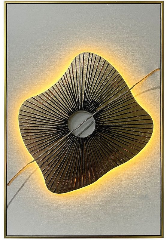 ΠΙΝΑΚΑΣ ΚΑΜΒΑΣ ΜΕ ΦΩΣ LED 3D 60x5x90cm ΕΚΡΟΥ-ΧΡΥΣΟ MARHOME 16-26426 ΠΙΝΑΚΑΣ ΚΑΜΒΑΣ ΜΕ ΦΩΣ LED 3D 60x5x90cm ΕΚΡΟΥ-ΧΡΥΣΟ MARHOME 16-26426