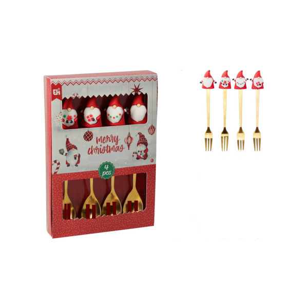 ΣΕΤ 4 ΤΜΧ ΠΙΡΟΥΝΑΚΙΑ ΓΛΥΚΟΥ ΧΡΥΣΑ ΣΕ ΚΟΥΤΙ ΔΩΡΟΥ MARVA 170493310 FORK