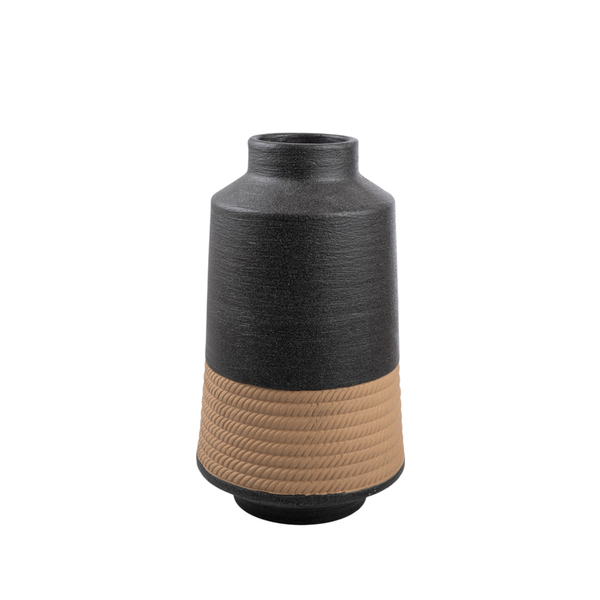 ΚΕΡΑΜΙΚΟ ΒΑΖΟ ΣΑΓΡΕ ΜΑΥΡΟ 19,5Χ19,5Χ33,5ΕΚ  ZEN 25.30.51756