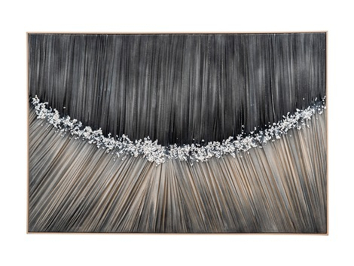 ΠΙΝΑΚΑΣ ΜΕ ΚΟΡΝΙΖΑ ΚΑΙ ΥΦΑΣΜΑ ΜΕ ΛΕΥΚΕΣ ΠΕΤΡΕΣ 82Χ122Χ4,5ΕΚ  ZEN 25.60.52236