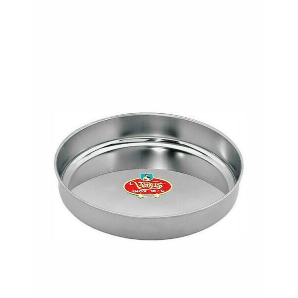 ΤΑΨΙ ΣΤΡΟΓΓΥΛΟ VENUS INOX 18/C 26εκ  31326
