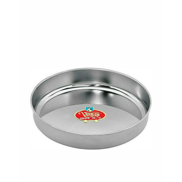 ΤΑΨΙ ΣΤΡΟΓΓΥΛΟ VENUS INOX 18/C 34εκ  31334