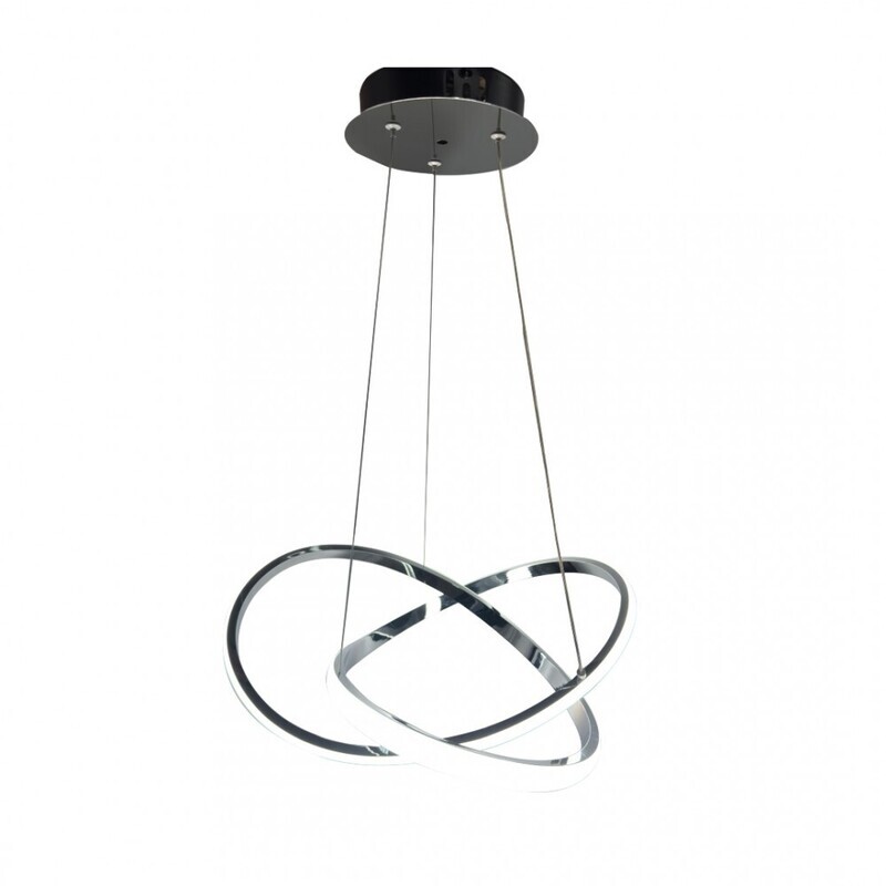 LED ΦΩΤΙΣΤΙΚΟ ΚΡΕΜΑΣΤΟ 48WΧΡΩΜΙΟ 3CCT (by switch on base) D:60cm InLight 6082-CH