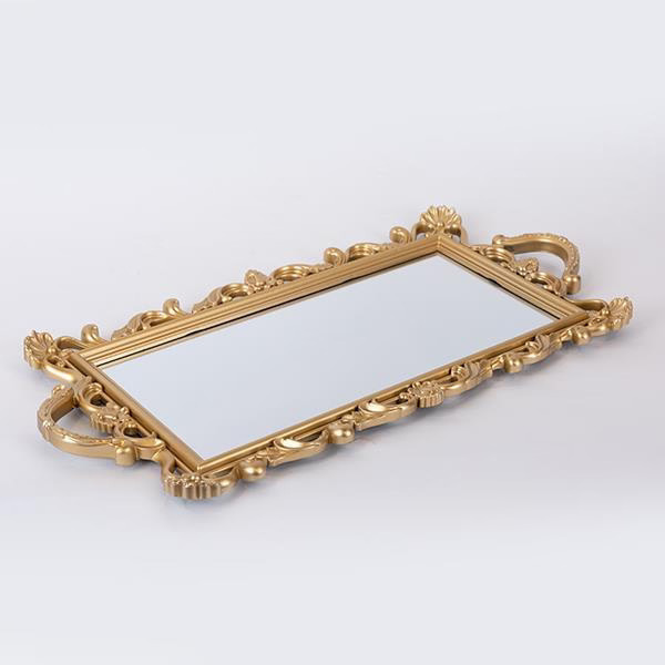 ΔΙΣΚΟΣ ΜΕ ΚΑΘΡΕΦΤΗ ΠΛΑΣΤΙΚΟΣ ΧΡΥΣΟΣ 48x23x2cm ESTHETI 752-16109