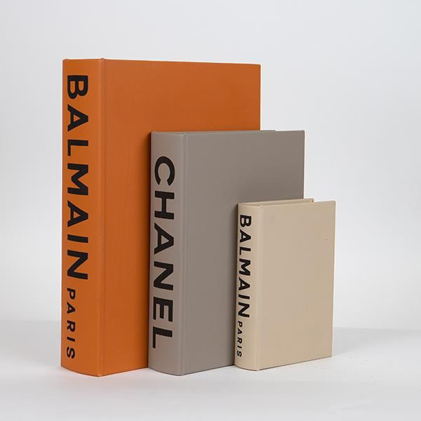 ΣΕΤ 3ΤΕΜ ΔΙΑΚΟΣΜΗΤΙΚΑ ΚΟΥΤΙΑ ΒΙΒΛΙΑ ΞΥΛΙΝΑ ΠΟΡΤΟΚΑΛΙ-ΜΠΕΖ-ΓΚΡΙ ESTHETI 752-17032