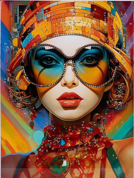 ΠΙΝΑΚΑΣ ΚΑΜΒΑΣ ΓΥΝΑΙΚΑ ΓΥΑΛΙΑ ΠΟΛΥΧΡΩΜΟΣ 60×2.5x80cm ESTHETI 755-12201