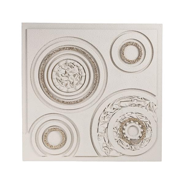 ΠΙΝΑΚΑΣ ΚΥΚΛΟΙ ΜΠΕΖ – ΧΡΥΣΟΣ 80x3x80cm ESTHETI 812-20050