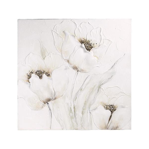 ΠΙΝΑΚΑΣ ΛΟΥΛΟΥΔΙA ΛΕΥΚΟ – ΜΕΝΤΑ – ΚΑΦΕ 80x3x80cm ESTHETI 812-20053