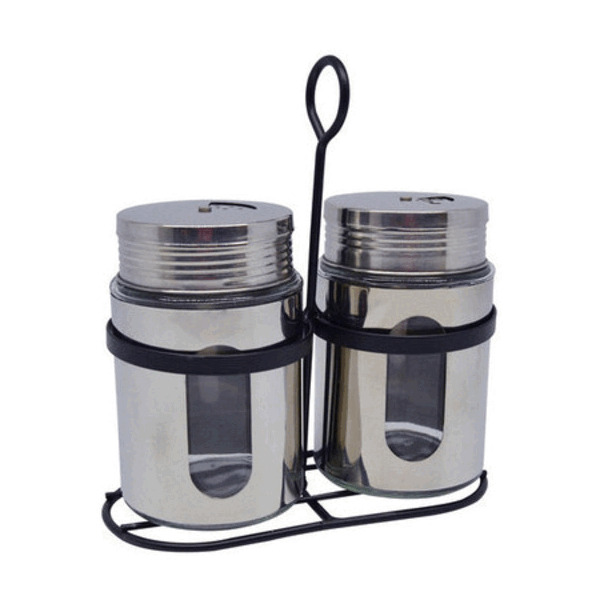 ΣΕΤ 2 ΒΑΖΑ ΜΠΑΧΑΡΙΚΩΝ ΜΕ ΜΕΤΑΛΛΙΚΗ ΒΑΣΗ 15,5×7,5×17,5εκ. ANKOR 820061