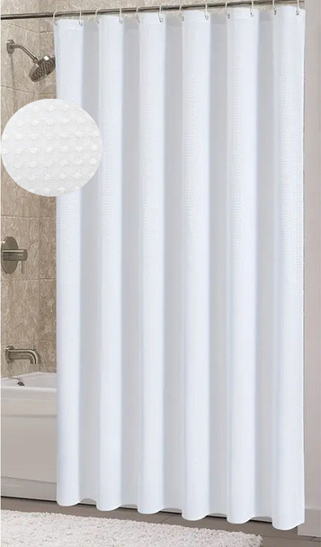 ΚΟΥΡΤΙΝΑ ΠΟΛΥΕΣΤΕΡΙΚΗ 180×180εκ 115gsm ΜΕ 12 ΚΡΙΚΟΥΣ ΣΕ ΑΣΠΡΟ ΧΡΩΜΑ ANKOR 835164