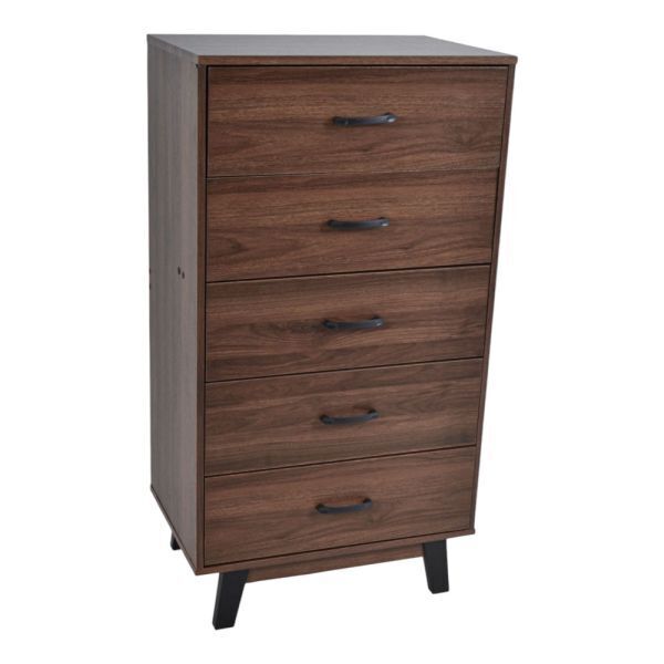 ΣΥΡΤΑΡΙΕΡΑ ΞΥΛΙΝΗ ΜΕ 5 ΣΥΡΤΑΡΙΑ ΣΕ ΚΑΡΥΔΙ ΧΡΩΜΑ 60x40x112εκ. ANKOR 849086