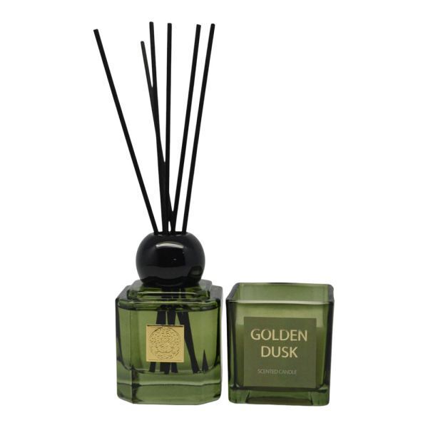 ΣΕΤ ΑΡΩΜΑΤΙΚΟΥ ΧΩΡΟΥ 80ml ΚΑΙ ΚΕΡΙΟΥ GOLDEN DUSK ANKOR 849604