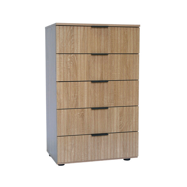 ΣΥΡΤΑΡΙΕΡΑ ΜΕ 5 ΣΥΡΤΑΡΙΑ MDF ΜΕ ΜΕΛΑΜΙΝΗ ΦΥΣΙΚΟΥ ΞΥΛΟΥ- ΑΝΑΓΛΥΦΕΣ ΓΡΑΜΜΕΣ 60x40x101εκ. ANKOR 852932