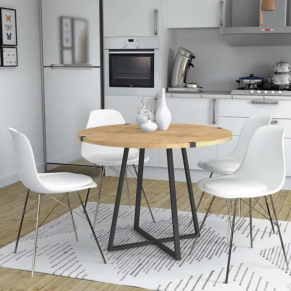 ΤΡΑΠΕΖΙ ΣΤΡΟΓΓΥΛΟ Rubes Megapap Δ100xΥ78cm ΣΕ ΦΥΣΙΚΟ ΟΞΙΑΣ-ΑΝΘΡΑΚΙ GP028-0064,1 ΤΡΑΠΕΖΙ ΣΤΡΟΓΓΥΛΟ Rubes Megapap Δ100xΥ78cm ΣΕ ΦΥΣΙΚΟ ΟΞΙΑΣ-ΑΝΘΡΑΚΙ GP028-0064,1