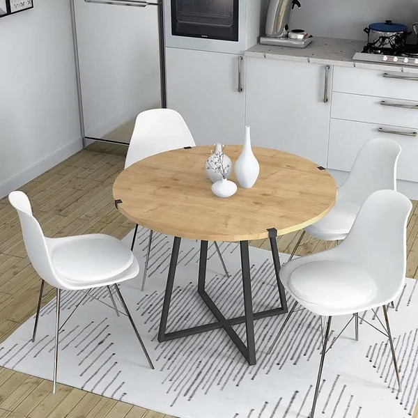 ΤΡΑΠΕΖΙ ΣΤΡΟΓΓΥΛΟ Rubes Megapap Δ100xΥ78cm ΣΕ ΦΥΣΙΚΟ ΟΞΙΑΣ-ΑΝΘΡΑΚΙ GP028-0064,1 ΤΡΑΠΕΖΙ ΣΤΡΟΓΓΥΛΟ Rubes Megapap Δ100xΥ78cm ΣΕ ΦΥΣΙΚΟ ΟΞΙΑΣ-ΑΝΘΡΑΚΙ GP028-0064,1