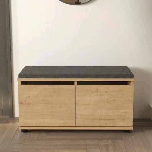 ΠΑΠΟΥΤΣΟΘΗΚΗ-ΣΚΑΜΠΟ Twain Megapap 80x35x42εκ. ΧΡΩΜΑ Sapphire Oak GP041-0050,4