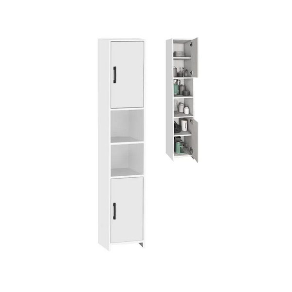 ΝΤΟΥΛΑΠΙ ΚΟΥΖΙΝΑΣ – ΜΠΑΝΙΟΥ Hobbes Megapap ΧΡΩΜΑ ΛΕΥΚΟ 35x30x182,3εκ. GP041-0056,1