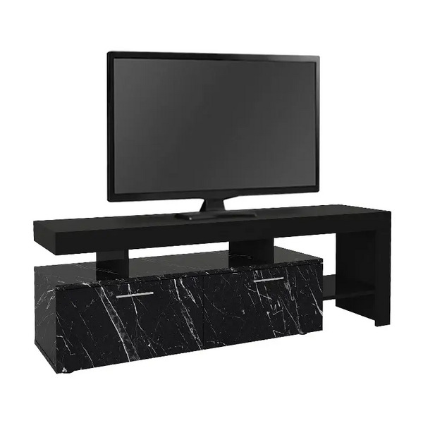 ΕΠΙΠΛΟ ΤΗΛΕΟΡΑΣΗΣ Acnes Megapap 160x40x53εκ. ΧΡΩΜΑ ΜΑΥΡΟ ΜΕ ΕΦΕ ΜΑΡΜΑΡΟΥ GP042-0242,1