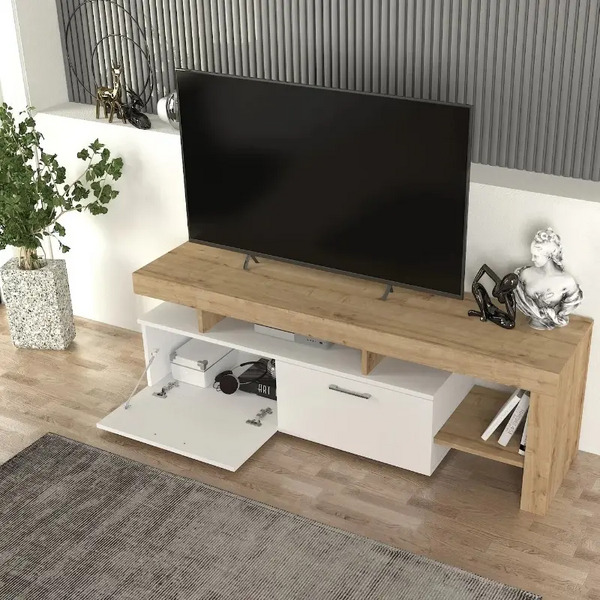 ΕΠΙΠΛΟ ΤΗΛΕΟΡΑΣΗΣ Acnes Megapap 160x40x53εκ. ΧΡΩΜΑ ΛΕΥΚΟ-Sapphire Oak GP042-0242,3 ΕΠΙΠΛΟ ΤΗΛΕΟΡΑΣΗΣ Acnes Megapap 160x40x53εκ. ΧΡΩΜΑ ΛΕΥΚΟ-Sapphire Oak GP042-0242,3