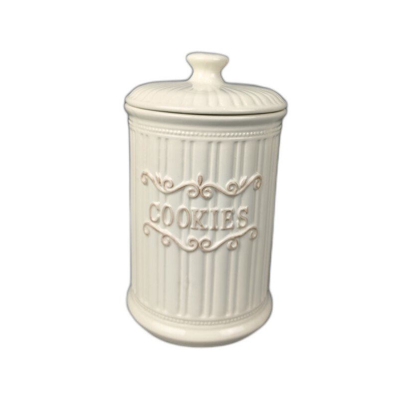 ΜΠΙΣΚΟΤΙΕΡΑ ΠΟΡΣΕΛΑΝΗΣ Υ23cm ΡΙΓΕ-ΛΕΥΚΟ “COOKIES” HC1710065-9