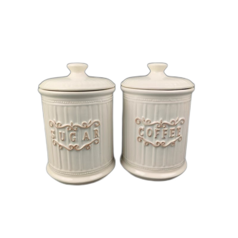 ΣΕΤ 2 ΒΑΖΑ ΚΑΦΕ-ΖΑΧΑΡΗ Υ16.5cm ΠΟΡΣΕΛΑΝΗΣ ΡΙΓΕ-ΛΕΥΚΟ HC1710065