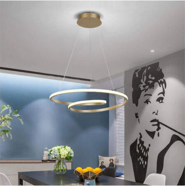 ΦΩΤΙΣΤΙΚΟ ΟΡΟΦΗΣ LED 25W 4000K Φ40cm ΧΡΥΣΟ POWERTECH  HLL-0155