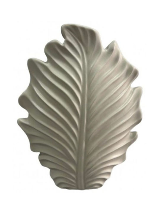 ΔΙΑΚΟΣΜΗΤΙΚΟ ΚΕΡΑΜΙΚΟ ΒΑΖΟ ΜΠΕΖ ΜΑΤ ΦΥΛΛΟ 30×11.5×37.5cm K8772B-B