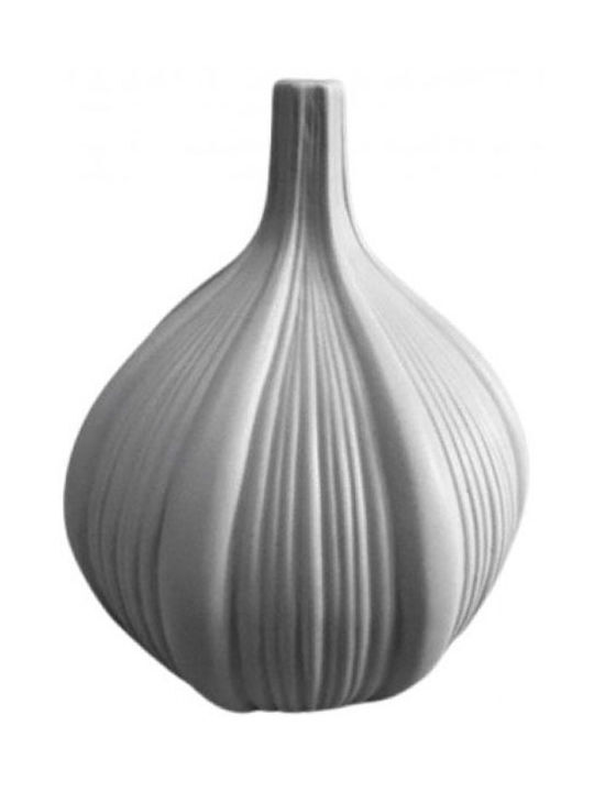 ΔΙΑΚΟΣΜΗΤΙΚΟ ΚΕΡΑΜΙΚΟ ΒΑΖΟ ΛΕΥΚΟ ΜΑΤ ΦΟΥΣΚΑ 18x18x25cm K9194A-W