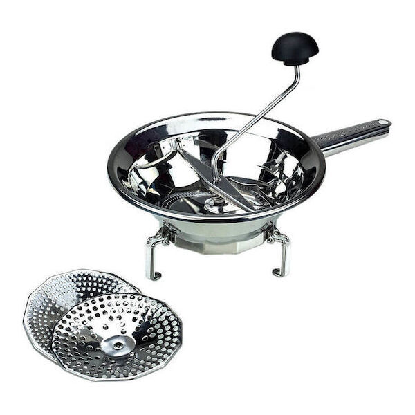 ΧΟΡΤΟΜΗΧΑΝΗ ΜΕ 3 ΔΙΣΚΟΥΣ ΙΤΑΛΙΑΣ ΑΝΟΞΕΙΔΩΤΗ 18/10 Φ24cm EMANUEL 190 – OMAC